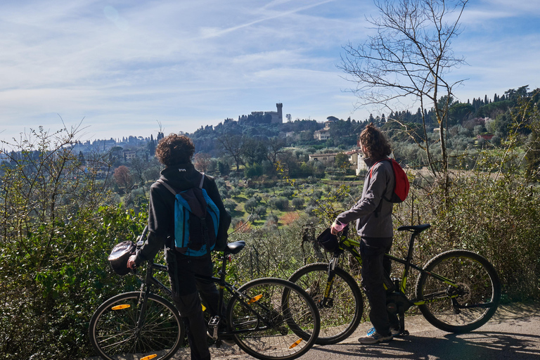 Florence: Lokale heuvels E-Bike Tour met olijfolieproeverij