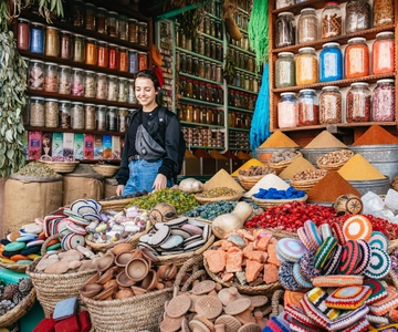 Marraquexe: Visita guiada a pé aos coloridos Souks da Medina