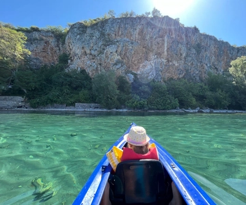 Kayaking Lake Ohrid with BBQ, from Ohrid.