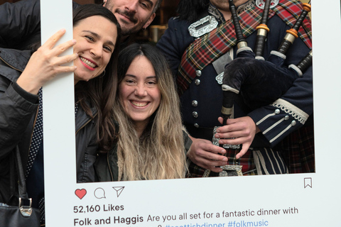 Edimburgo: Cena Escocesa y Experiencia de Música Folk