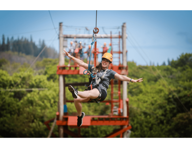 Nord-Maui: 7 Line Zipline Abenteuer mit Meerblick