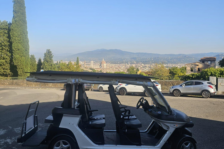 Golf cart tour of the hills of Florence and Piazza Michelangelo