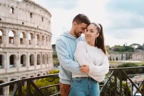 Rom: Romantisk parfotografering vid Colosseum
