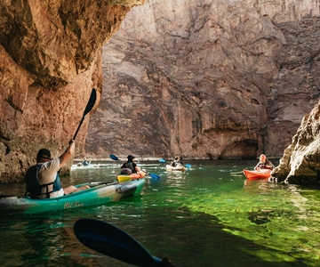 From Las Vegas: Emerald Cave Guided Kayaking Tour