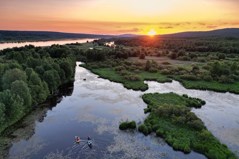Rovaniemi: Canoe Trip under the Midnight Sun