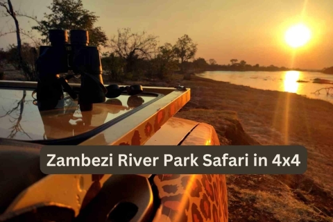 Wodospady Wiktorii: 4x4 Zambezi National Park Game DriveWycieczka dla małych grup