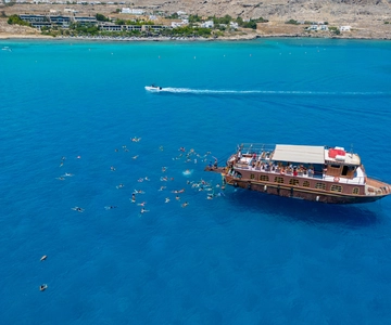 Kolympia : Transfert et croisière vers Lindos avec 3 arrêts baignade