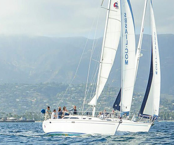 Santa Barbara: Katamaran-Kreuzfahrt bei Sonnenuntergang