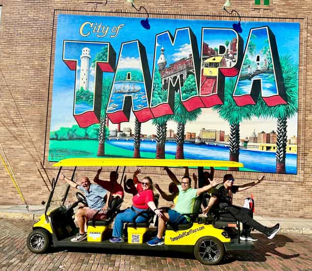 Tampa: Guided City Tour in Deluxe Street Golf Cart
