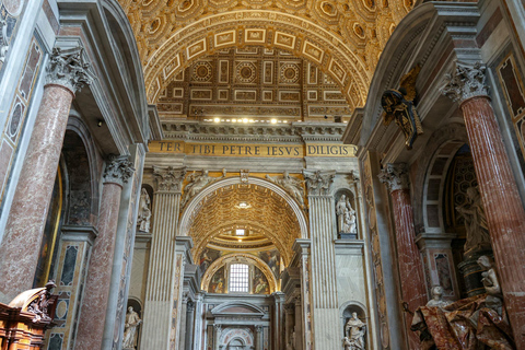 Rome: St. Peter’s Basilica & Underground Tombs Tour Group Tour in French