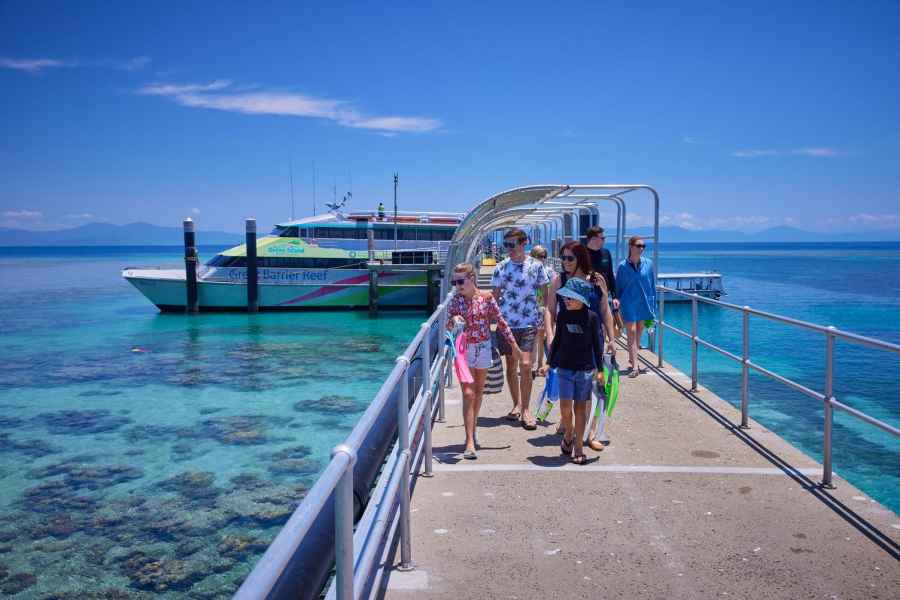 Ab Cairns: Tagestour zur Grünen Insel per Boot