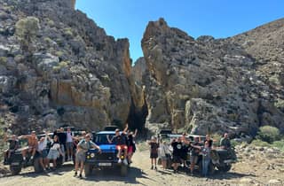 Creta: tour todoterreno por el sur a la playa de Trípiti con almuerzo y vino