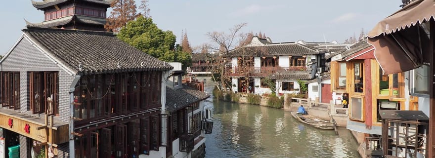 Visite privée d'une demi-journée de la ville d'eau de Zhujiajiao (tout compris)