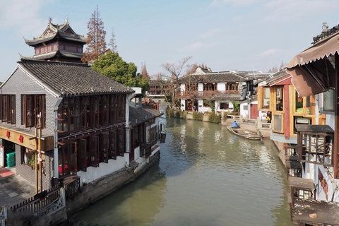 Tour privado de medio día con todo incluido a la Ciudad del Agua de Zhujiajiao