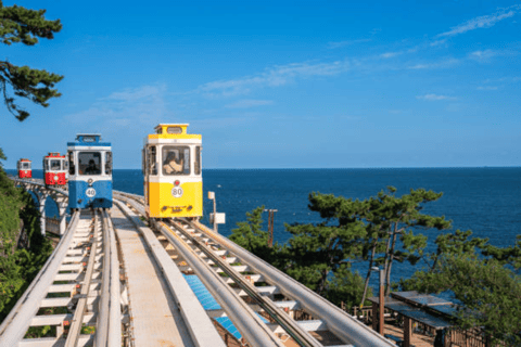 Busan: ingresso para o trem Blue Line Park Sky CapsuleIngresso para a cápsula do céu com vista para as montanhas