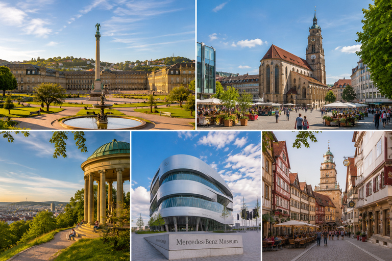 Stuttgart: Guided Walking Tour with Eugensplatz Viewpoint