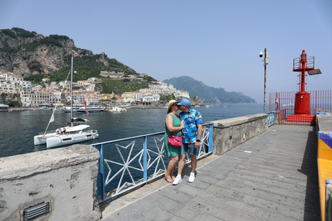 Depuis Rome : Excursion d'une journée à Amalfi et au parc archéologique de Pompéi