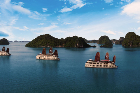 Hanoi: 3-Day UNESCO Luxury Ha Long/Lan Ha & Hanoi City Tour 3D2N Standard 3-Star Overnight Cruise & Ha Noi City