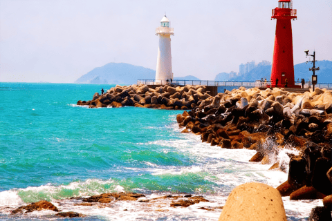 Depuis Busan : billet de train pour la Sky Capsule du parc de la Ligne BleueBusan : visite à pied de Haeundae avec billet pour la Sky Capsule