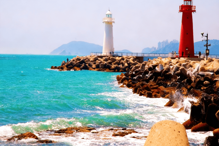 Depuis Busan : billet de train pour la Sky Capsule du parc de la Ligne BleueBusan : visite à pied de Haeundae avec billet pour la Sky Capsule