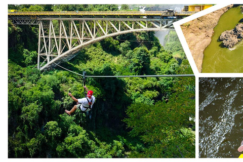 Experimenta el Puenting, el Columpio y el Tobogán desde el Puente de las Cataratas Victoria