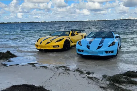 Miami Beach 1 timmes JETCAR RIDE PLUS GRATIS 1 timmes båttur