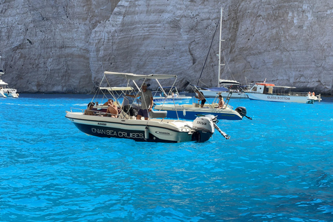 Zakynthos: Private Boat Cruise with Skipper or Self-Drive South with Captain:Turtles, Keri & Secret Caves