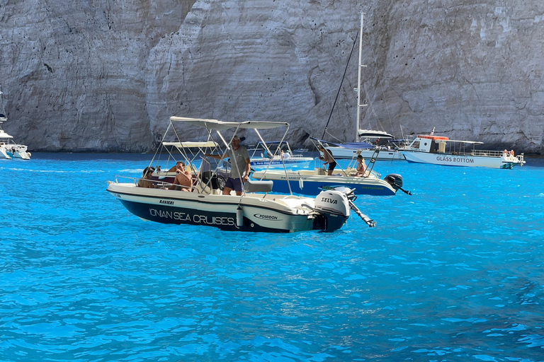 Zakynthos: Private Boat Cruise with Skipper or Self-Drive South with Captain:Turtles, Keri & Secret Caves