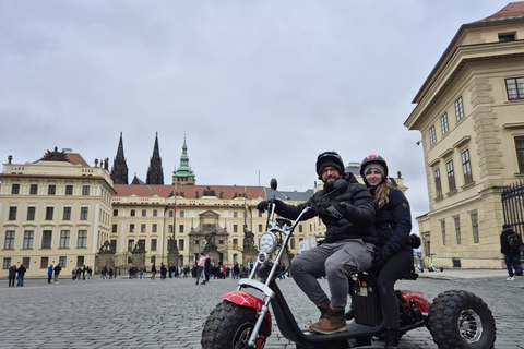 Grand City Tour on Electric Trike in Prague - Live Guided 1.5 Hour : 2 persons on 1 Trike