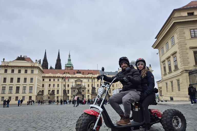 Grand City Tour on Electric Trike in Prague - Live Guided 1.5 Hour : 2 persons on 1 Trike