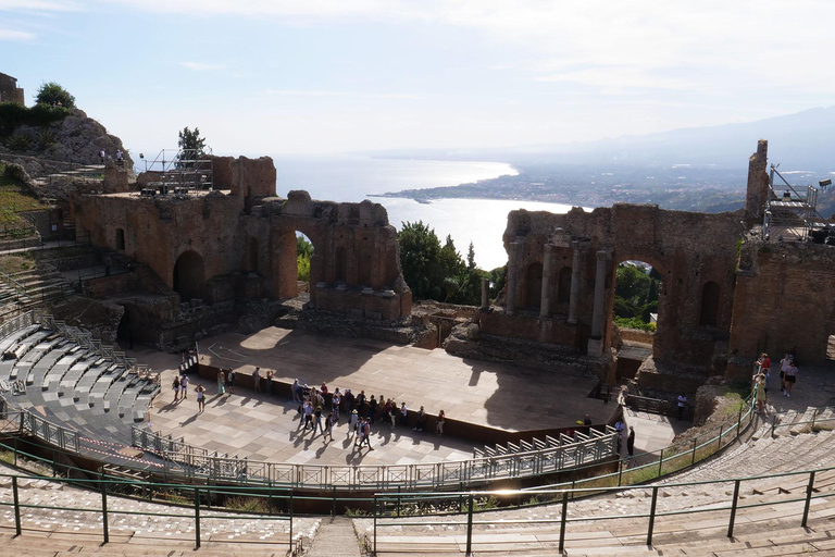 Au départ de Catane : Visite guidée de Taormine et CastelmolaAu départ de Catane : Visite guidée de Taormina et Castelmola