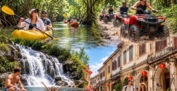 Phuket: Little Amazon Kayak, ATV & Old Town Private Tour