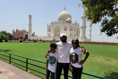 From Delhi: Agra Day Trip with Taj Mahal and Agra FortAC Car and Tour Guide Service Only