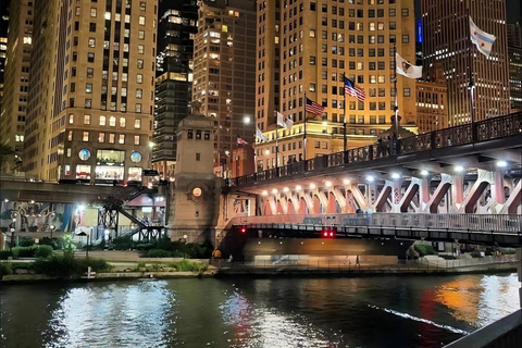 Chicago by Night: Skyline, Riverwalk & Navy Pier Lights