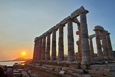 Athens: Poseidon Temple Sunset Tour with a Beach Stop
