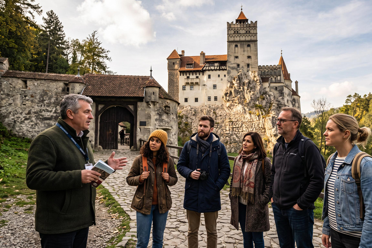 Bucharest-Dracula Castles, Peles-Cantacuzino-Brasov Day Tour COACH TOUR Audio guide in 24 languages