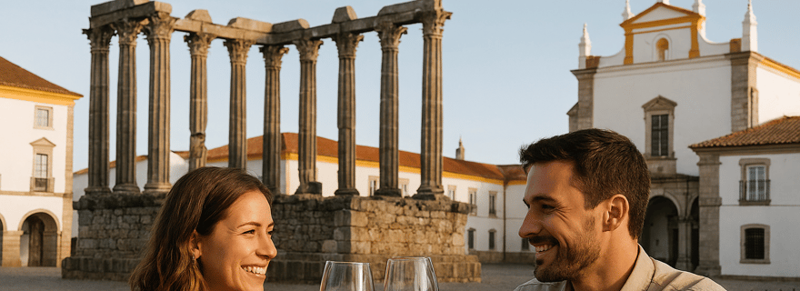 Évitez les files d'attente et dégustez des vins : la visite à pied ultime d'Évora !