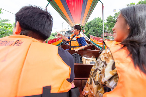 Bangkok: Big Buddha & Canal Longtail Boat Sightseeing Tour Join In Day Tour