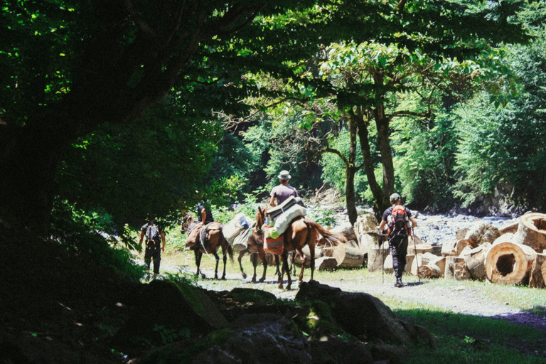 Girona: Horseback Ride with Picnic and Waterfall Stops