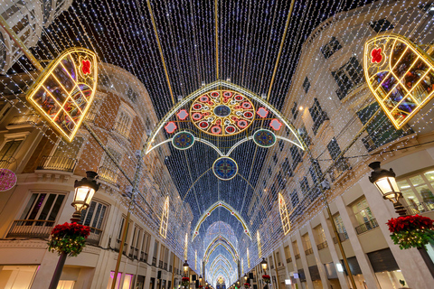 Vervoer naar de kerstverlichting in Malaga vanuit Estepona en Marbella