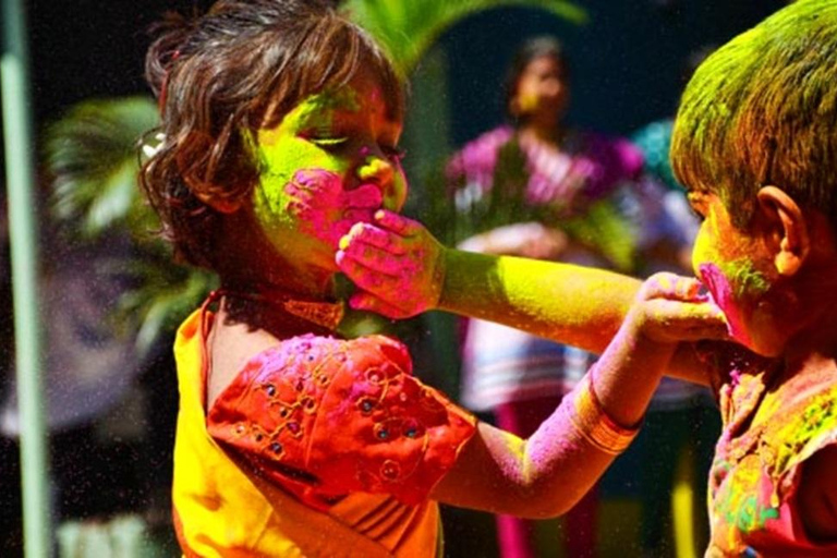 Same-Day Adventure: Delhi Sightseeing and Holi Celebrations.Tour with Transportation and Guide only