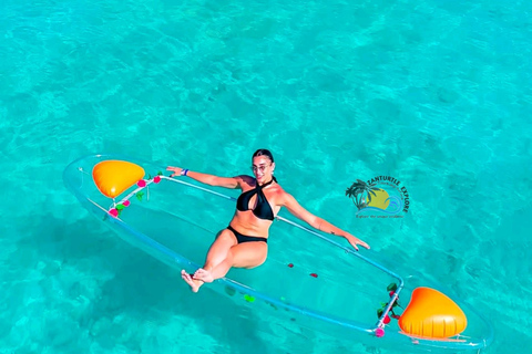 Zanzibar: Transparent Kayak Adventure with Drone Footage Transparent Kayak Adventure with Drone (Pickup included)