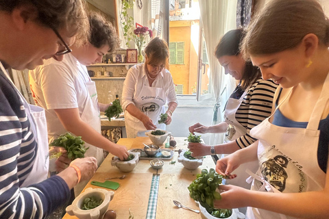 Genoa: Focaccia and Pesto Cooking Class in 18th-Century Home