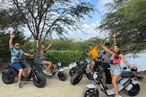 Aruba: Electric Scooter Tour with Beach Stops