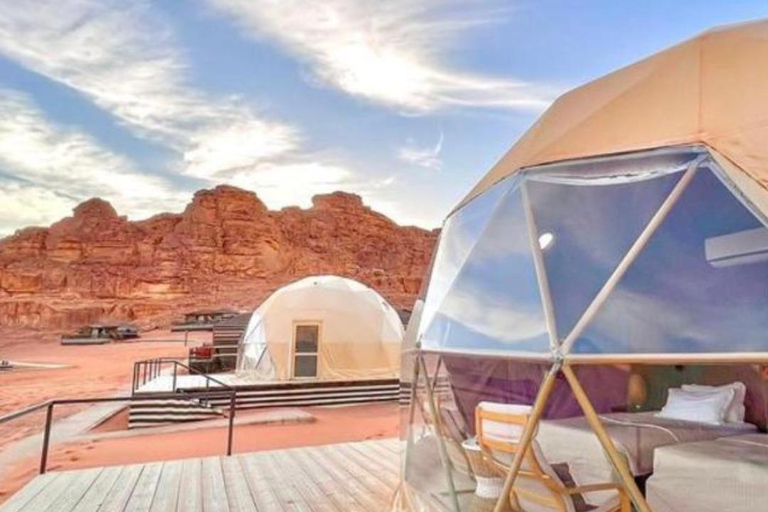 Från Amman: Petra, Wadi Rum &amp; Döda havet 2 dagar privat turMed boende