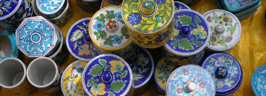 Jaipur : visite de shopping avec Blue Poetry et atelier d'impression