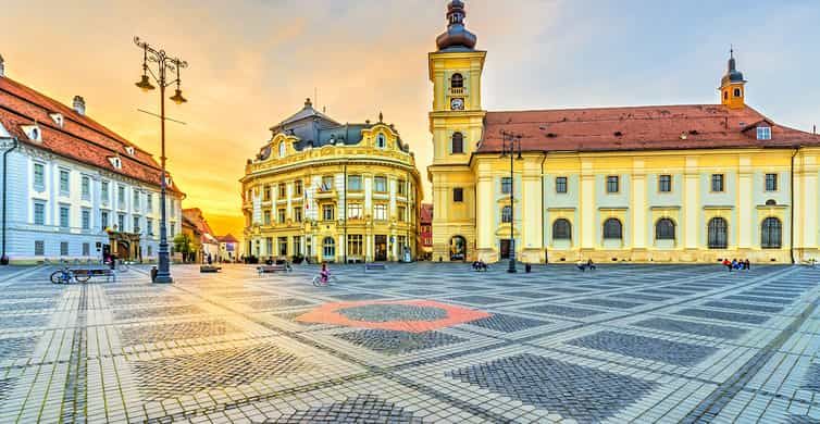 Sibiu (Hermannstadt) in Transylvania Stock Photo - Image of street