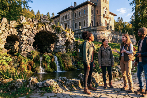 Dracula Castle-Peleș Castle-Cantacuzino Castle and Brașov COACH TOUR Audio guide in 24 languages