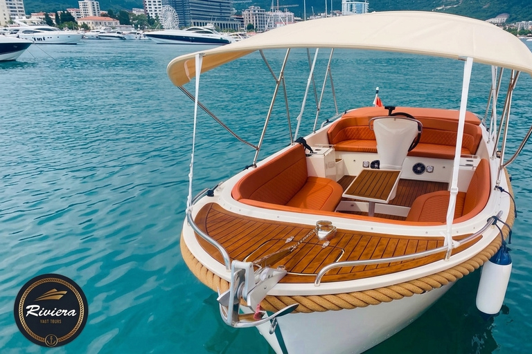 Budva: Private Luxury Boat Tour with Skipper All day VIP tour