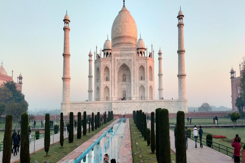 Privé Taj Mahal-tour bij zonsondergang vanuit Delhi